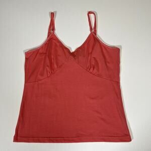 Orange Stretch Y2K Baby Doll Cami Top Lg 90's Mean Girls US THREE Festival Layer